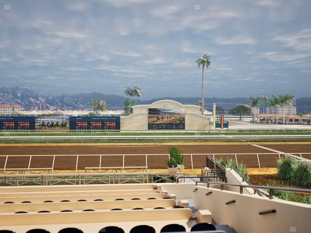 Del Mar Thoroughbred Club - Section Stretch Run Box 8 A Lvl 2 Seat View