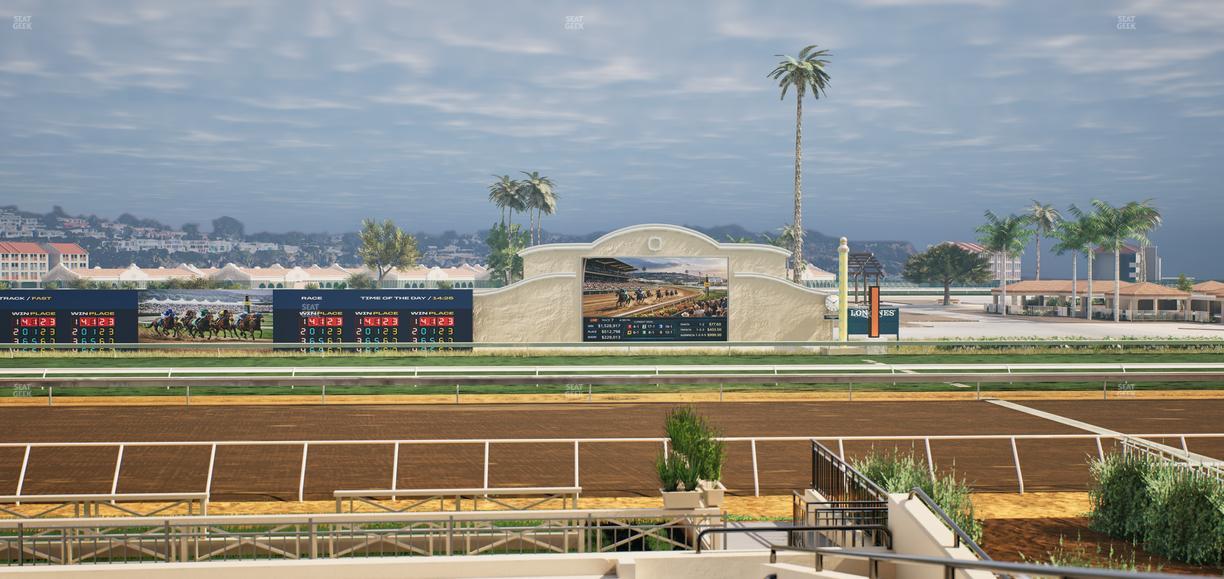 Del Mar Thoroughbred Club - Section Stretch Run Box 8 A Lvl 2 Seat View