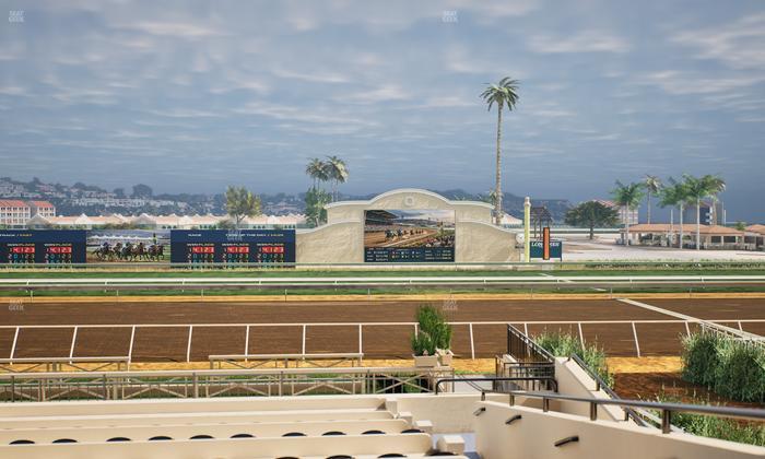 Del Mar Thoroughbred Club - Section Stretch Run Box 8 A Lvl 2 Seat View
