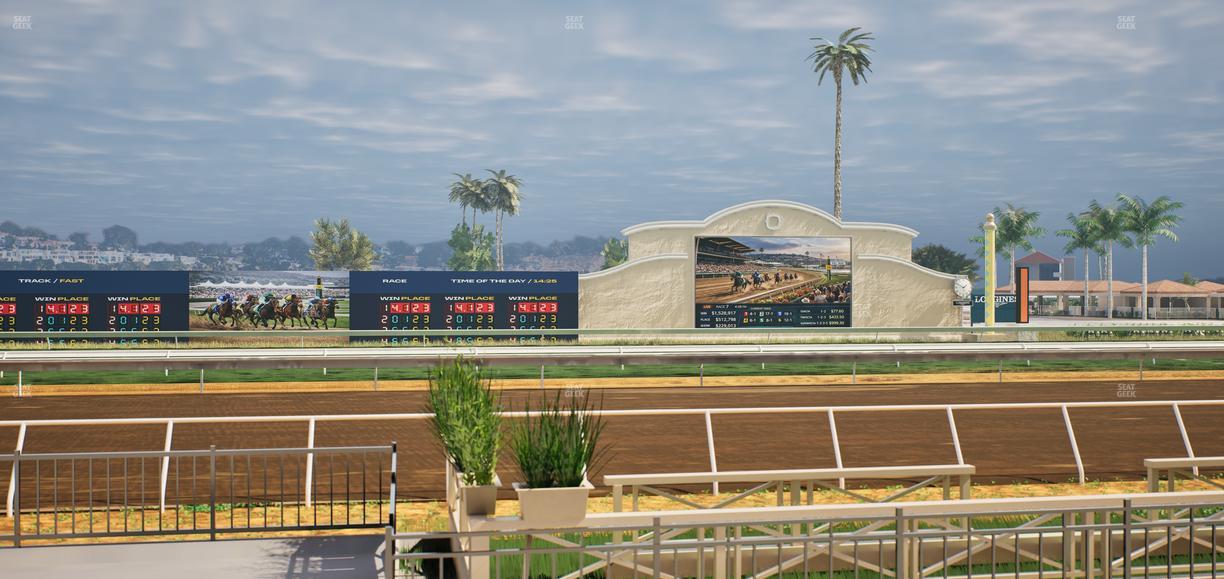Del Mar Thoroughbred Club - Section Stretch Run Box 8 B Lvl 1 Seat View