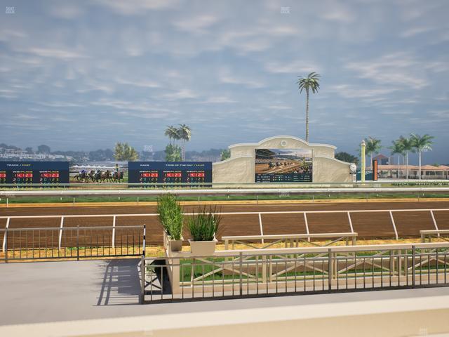 Del Mar Thoroughbred Club - Section Stretch Run Box 8 B Lvl 1 Seat View