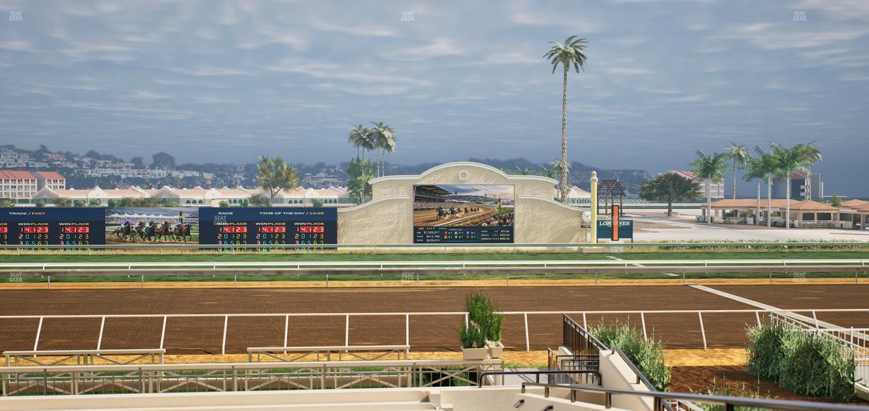 Del Mar Thoroughbred Club - Section Stretch Run Box 8 B Lvl 2 Seat View