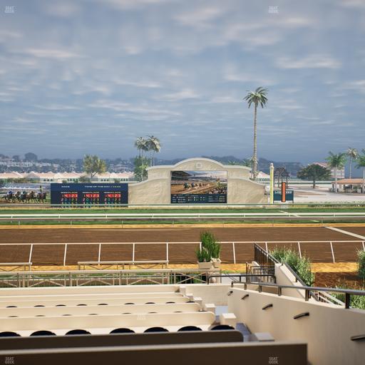 Del Mar Thoroughbred Club - Section Stretch Run Box 8 B Lvl 2 Seat View