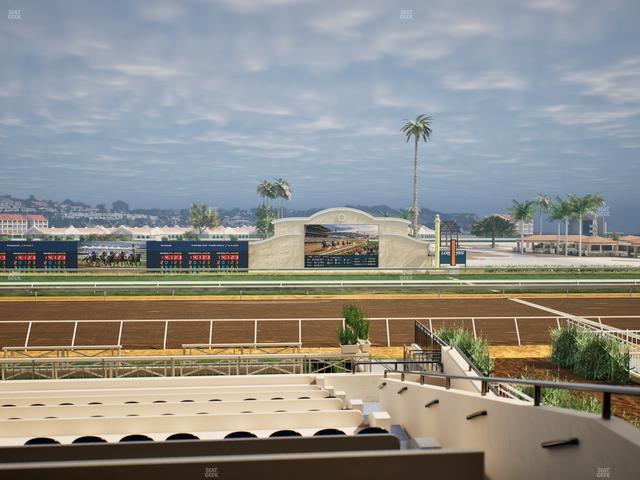 Del Mar Thoroughbred Club - Section Stretch Run Box 8 B Lvl 2 Seat View