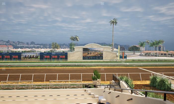 Del Mar Thoroughbred Club - Section Stretch Run Box 8 B Lvl 2 Seat View