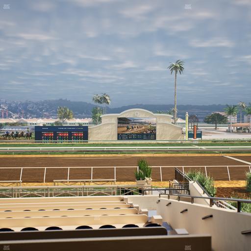 Del Mar Thoroughbred Club - Section Stretch Run Box 8 B Lvl 2 Seat View