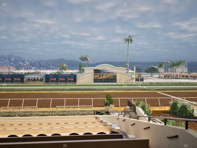 Del Mar Thoroughbred Club - Section Stretch Run Box 8 B Lvl 2 Seat View