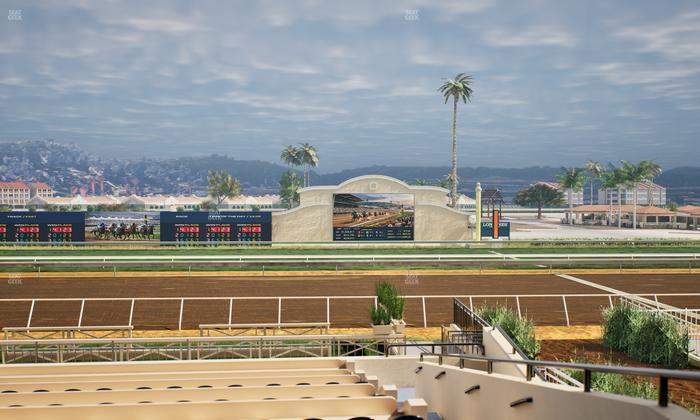 Del Mar Thoroughbred Club - Section Stretch Run Box 8 B Lvl 2 Seat View