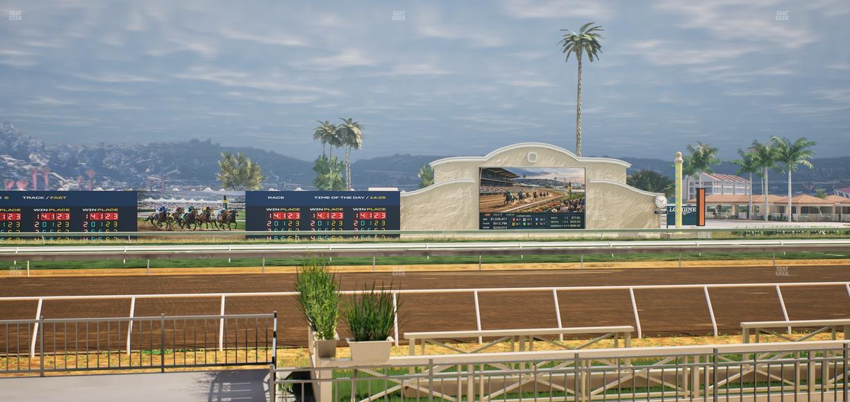 Del Mar Thoroughbred Club - Section Stretch Run Box 8 C Lvl 1 Seat View