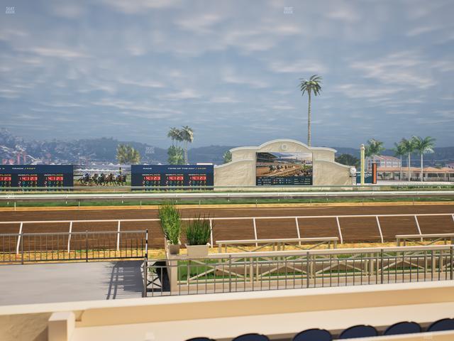 Del Mar Thoroughbred Club - Section Stretch Run Box 8 C Lvl 1 Seat View
