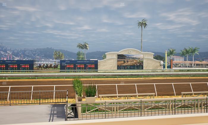 Del Mar Thoroughbred Club - Section Stretch Run Box 8 C Lvl 1 Seat View