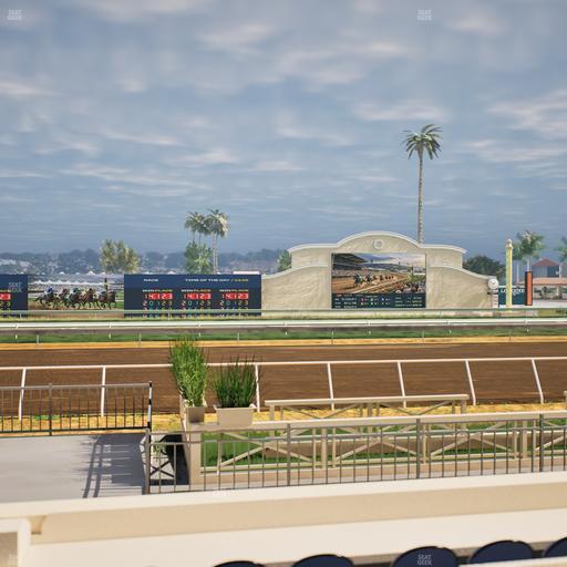 Del Mar Thoroughbred Club - Section Stretch Run Box 8 C Lvl 1 Seat View