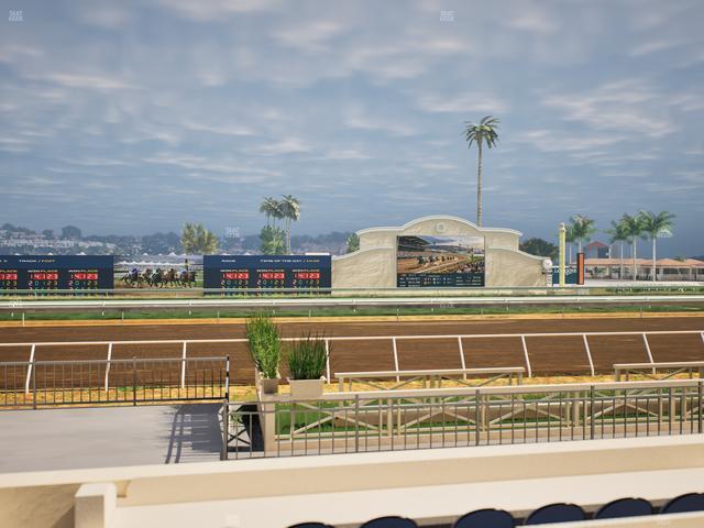 Del Mar Thoroughbred Club - Section Stretch Run Box 8 C Lvl 1 Seat View