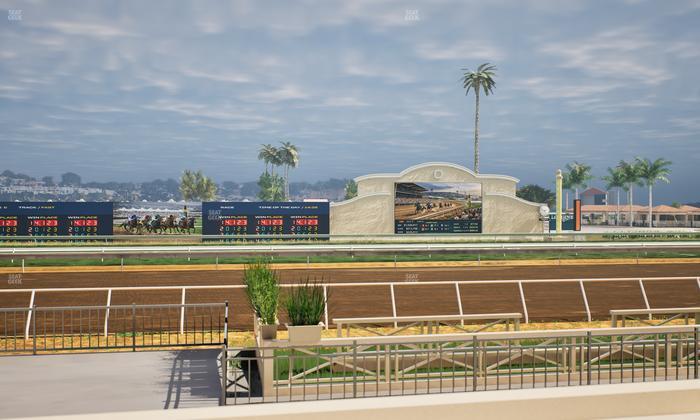 Del Mar Thoroughbred Club - Section Stretch Run Box 8 C Lvl 1 Seat View