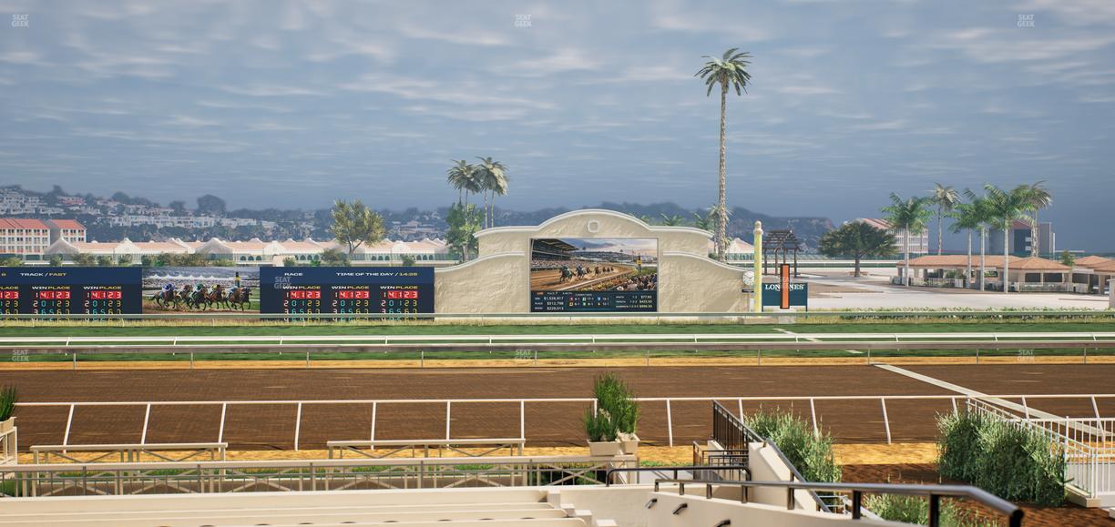 Del Mar Thoroughbred Club - Section Stretch Run Box 8 C Lvl 2 Seat View
