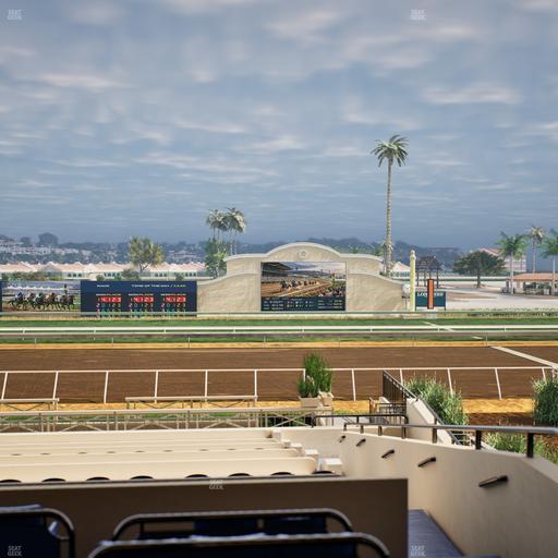 Del Mar Thoroughbred Club - Section Stretch Run Box 8 C Lvl 2 Seat View
