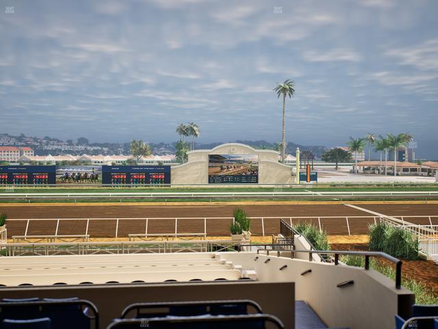 Del Mar Thoroughbred Club - Section Stretch Run Box 8 C Lvl 2 Seat View