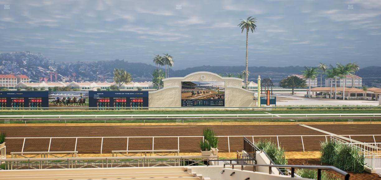 Del Mar Thoroughbred Club - Section Stretch Run Box 8 C Lvl 2 Seat View