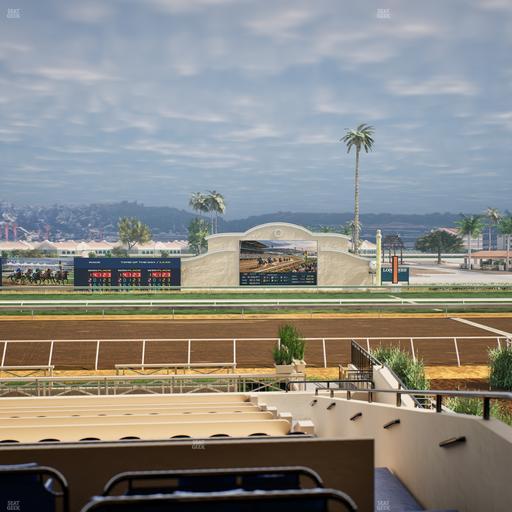 Del Mar Thoroughbred Club - Section Stretch Run Box 8 C Lvl 2 Seat View
