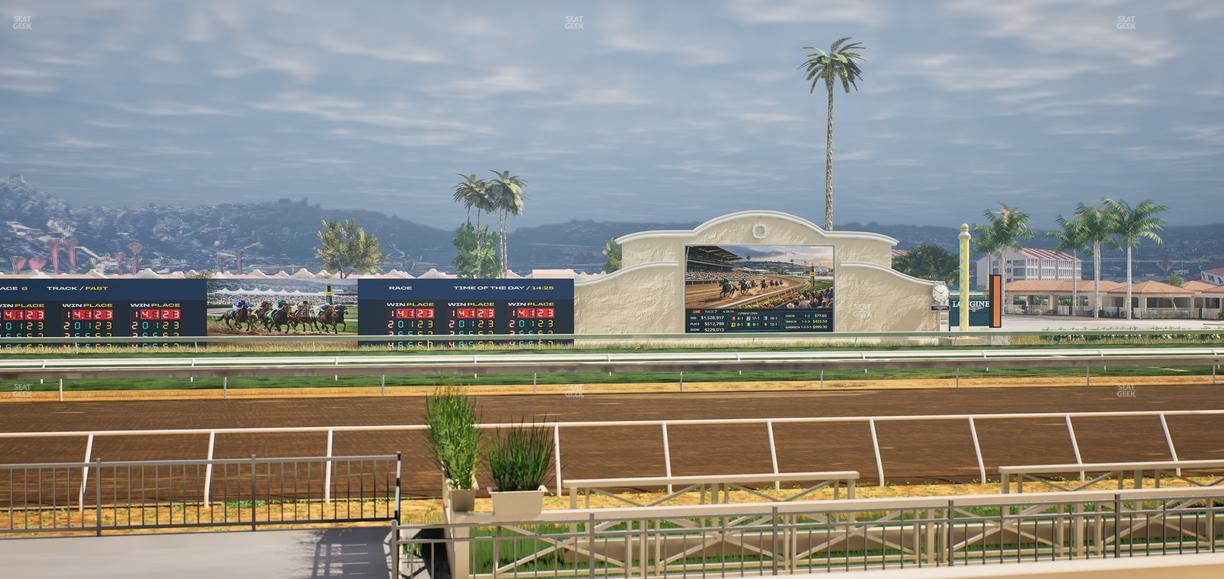 Del Mar Thoroughbred Club - Section Stretch Run Box 8 D Lvl 1 Seat View