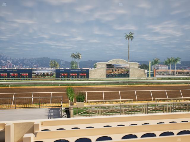 Del Mar Thoroughbred Club - Section Stretch Run Box 8 D Lvl 1 Seat View