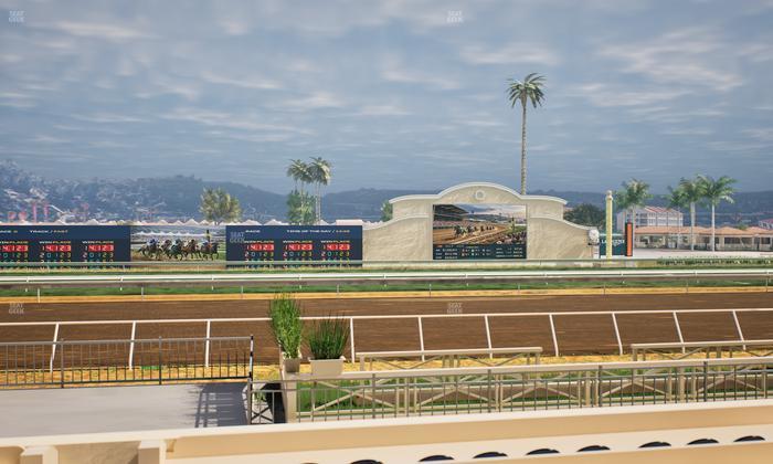 Del Mar Thoroughbred Club - Section Stretch Run Box 8 D Lvl 1 Seat View