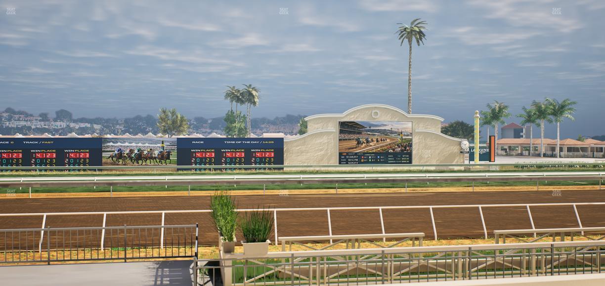 Del Mar Thoroughbred Club - Section Stretch Run Box 8 D Lvl 1 Seat View