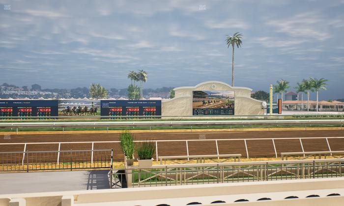 Del Mar Thoroughbred Club - Section Stretch Run Box 8 D Lvl 1 Seat View
