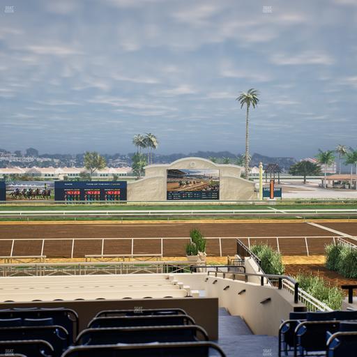 Del Mar Thoroughbred Club - Section Stretch Run Box 8 D Lvl 2 Seat View