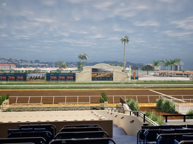 Del Mar Thoroughbred Club - Section Stretch Run Box 8 D Lvl 2 Seat View