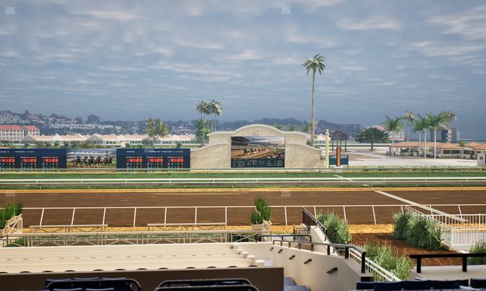 Del Mar Thoroughbred Club - Section Stretch Run Box 8 D Lvl 2 Seat View