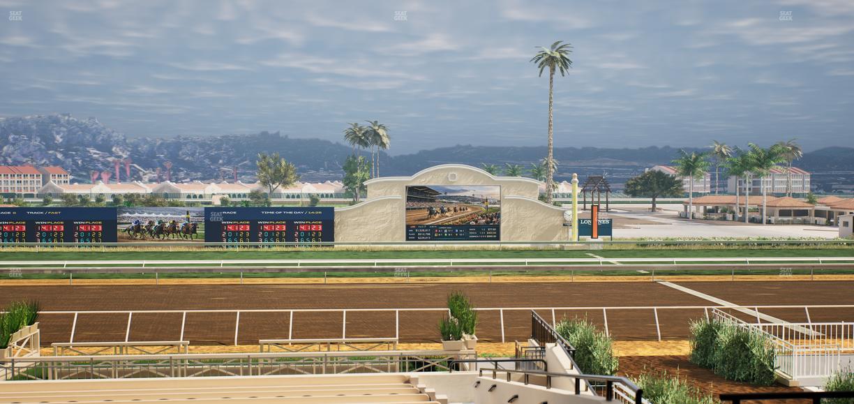 Del Mar Thoroughbred Club - Section Stretch Run Box 8 D Lvl 2 Seat View