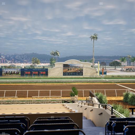 Del Mar Thoroughbred Club - Section Stretch Run Box 8 D Lvl 2 Seat View