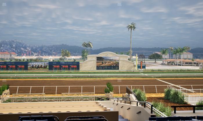 Del Mar Thoroughbred Club - Section Stretch Run Box 8 D Lvl 2 Seat View