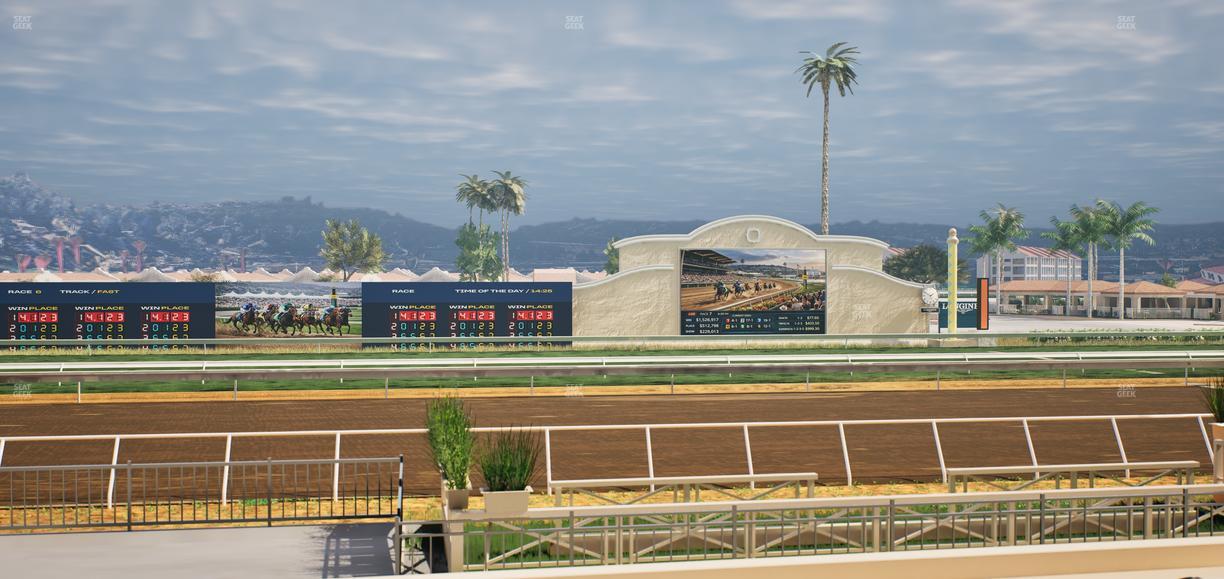 Del Mar Thoroughbred Club - Section Stretch Run Box 8 E Lvl 1 Seat View