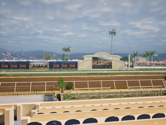 Del Mar Thoroughbred Club - Section Stretch Run Box 8 E Lvl 1 Seat View