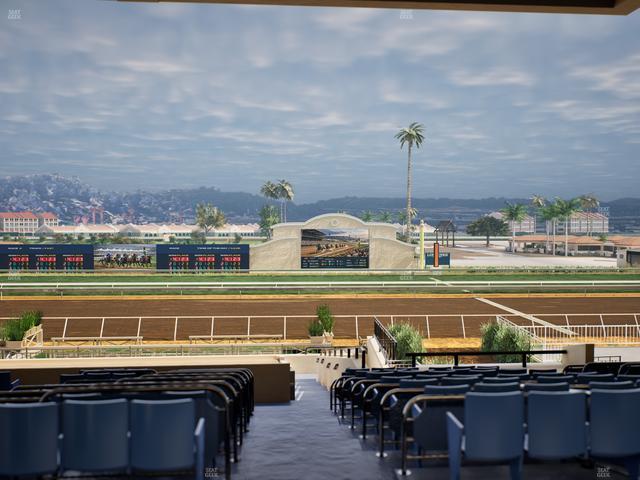 Del Mar Thoroughbred Club - Section Stretch Run Box 8 E Lvl 3 Seat View