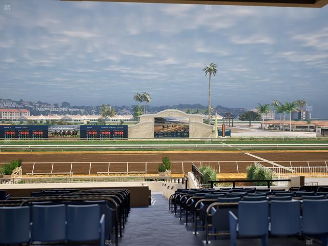 Del Mar Thoroughbred Club - Section Stretch Run Box 8 E Lvl 3 Seat View