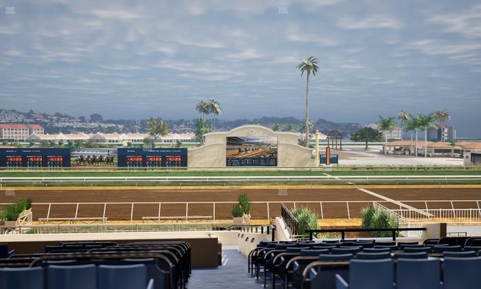 Del Mar Thoroughbred Club - Section Stretch Run Box 8 E Lvl 3 Seat View