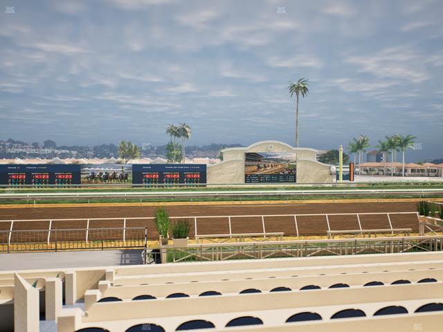 Del Mar Thoroughbred Club - Section Stretch Run Box 8 F Lvl 1 Seat View
