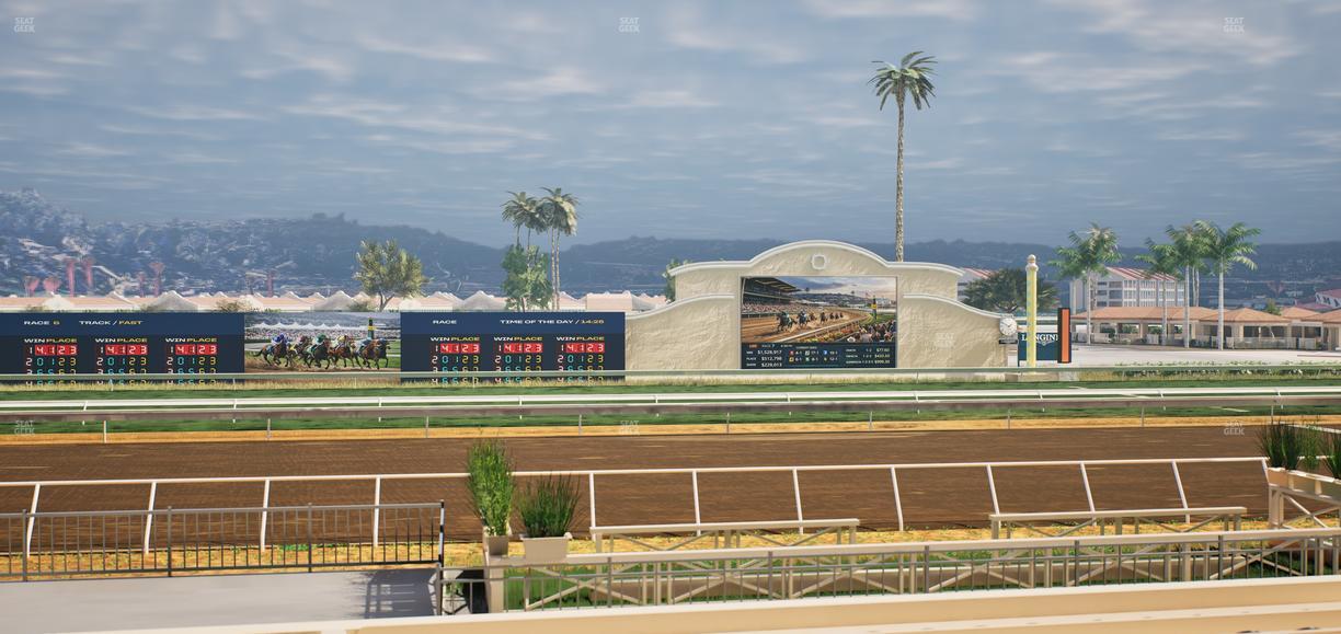 Del Mar Thoroughbred Club - Section Stretch Run Box 8 F Lvl 1 Seat View