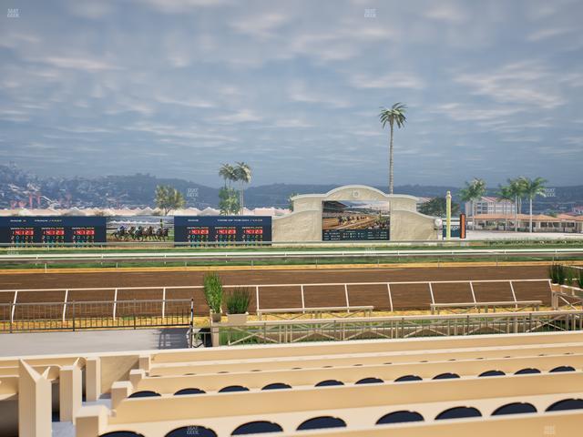 Del Mar Thoroughbred Club - Section Stretch Run Box 8 F Lvl 1 Seat View