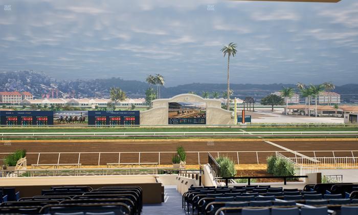 Del Mar Thoroughbred Club - Section Stretch Run Box 8 F Lvl 3 Seat View