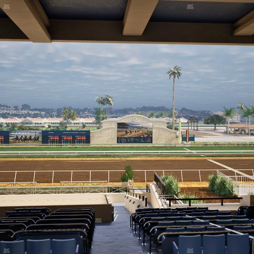 Del Mar Thoroughbred Club - Section Stretch Run Box 8 G Lvl 3 Seat View