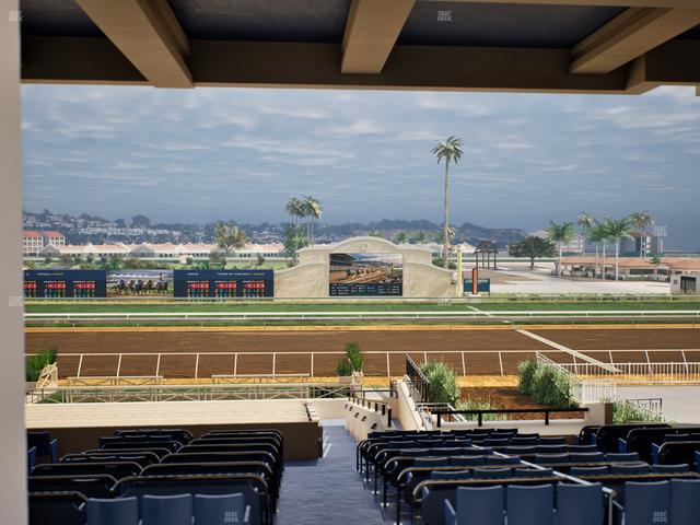 Del Mar Thoroughbred Club - Section Stretch Run Box 8 G Lvl 3 Seat View