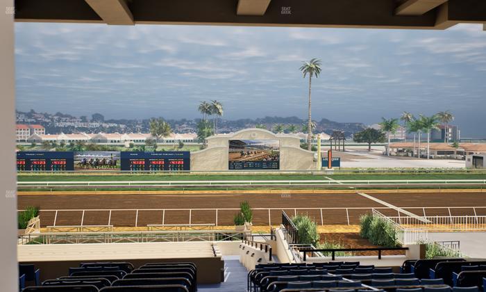 Del Mar Thoroughbred Club - Section Stretch Run Box 8 G Lvl 3 Seat View