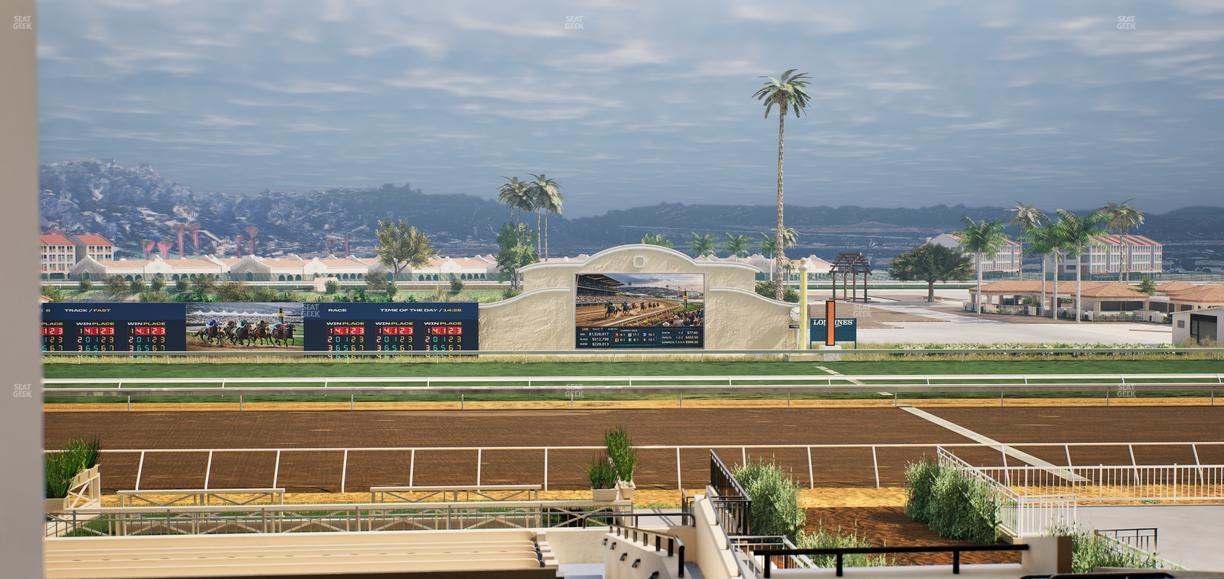 Del Mar Thoroughbred Club - Section Stretch Run Box 8 G Lvl 3 Seat View