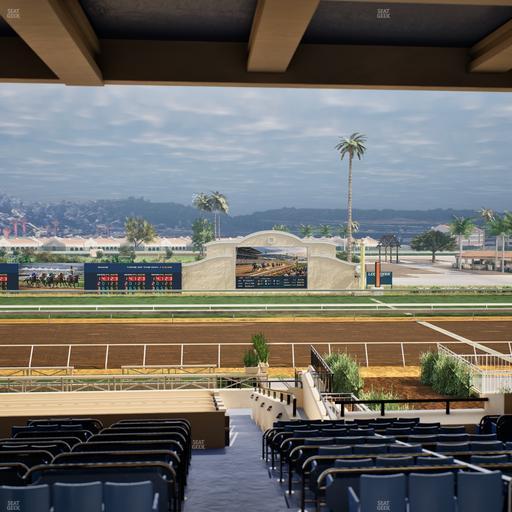 Del Mar Thoroughbred Club - Section Stretch Run Box 8 G Lvl 3 Seat View
