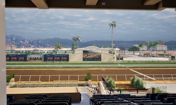 Del Mar Thoroughbred Club - Section Stretch Run Box 8 G Lvl 3 Seat View