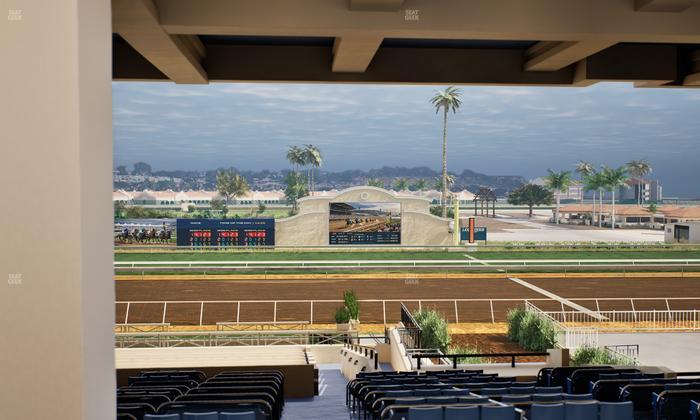 Del Mar Thoroughbred Club - Section Stretch Run Box 8 H Lvl 3 Seat View